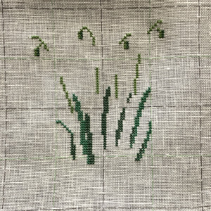 刺繍 フレメカレンダー1966年 Feb